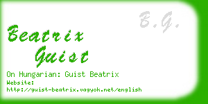 beatrix guist business card